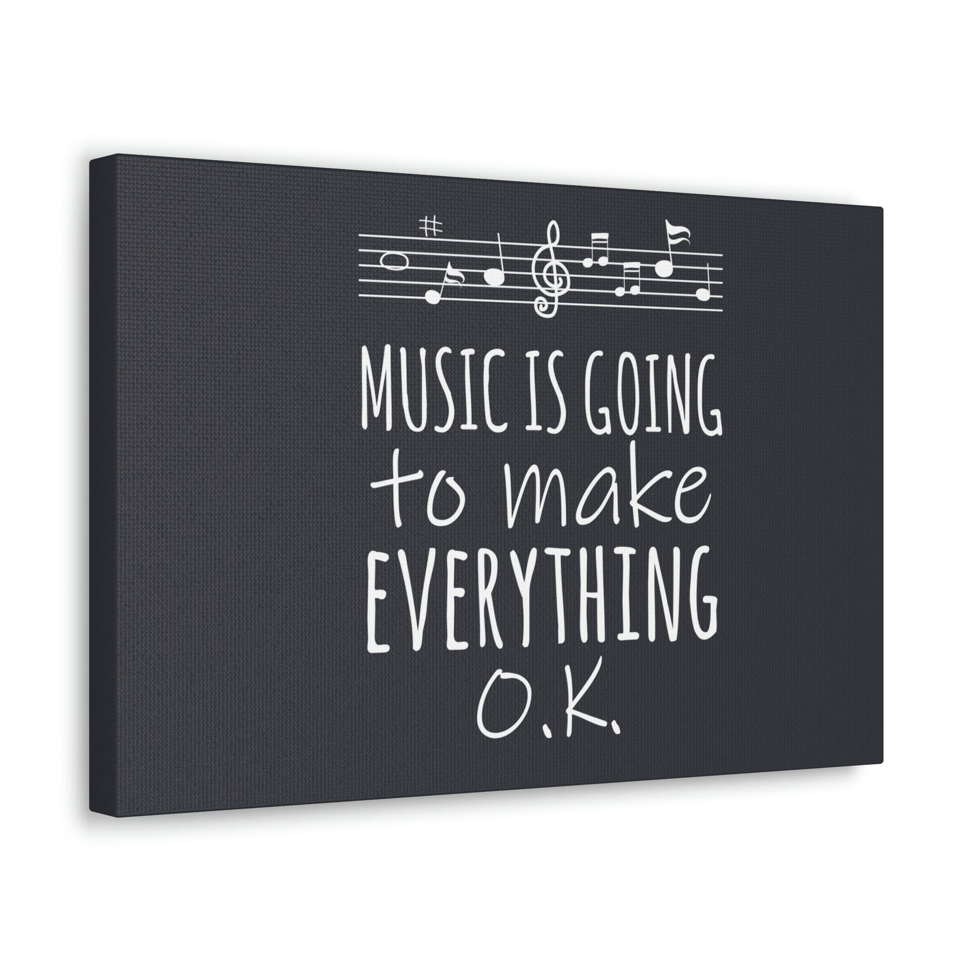 Music Is Going To Make Everything Ok Music Quotes Aesthetic Classic Art Canvas Gallery Wraps Ichaku [Perfect Gifts Selection]