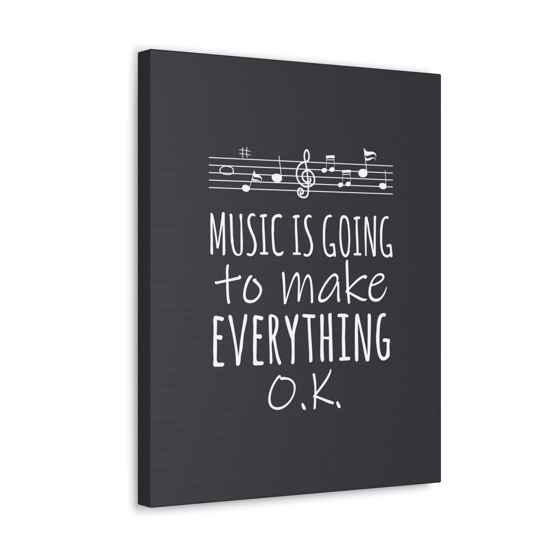 Music Is Going To Make Everything Ok Music Quotes Aesthetic Classic Art Canvas Gallery Wraps Ichaku [Perfect Gifts Selection]