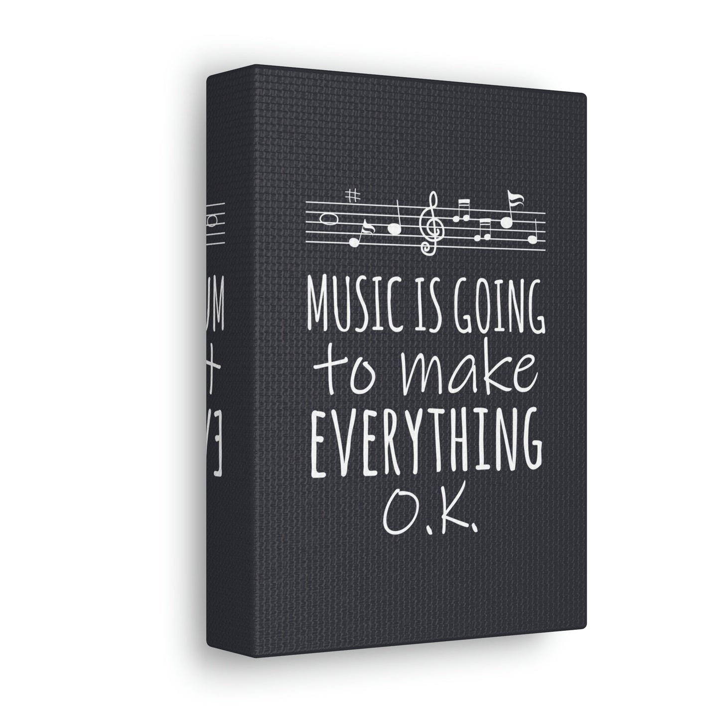 Music Is Going To Make Everything Ok Music Quotes Aesthetic Classic Art Canvas Gallery Wraps Ichaku [Perfect Gifts Selection]