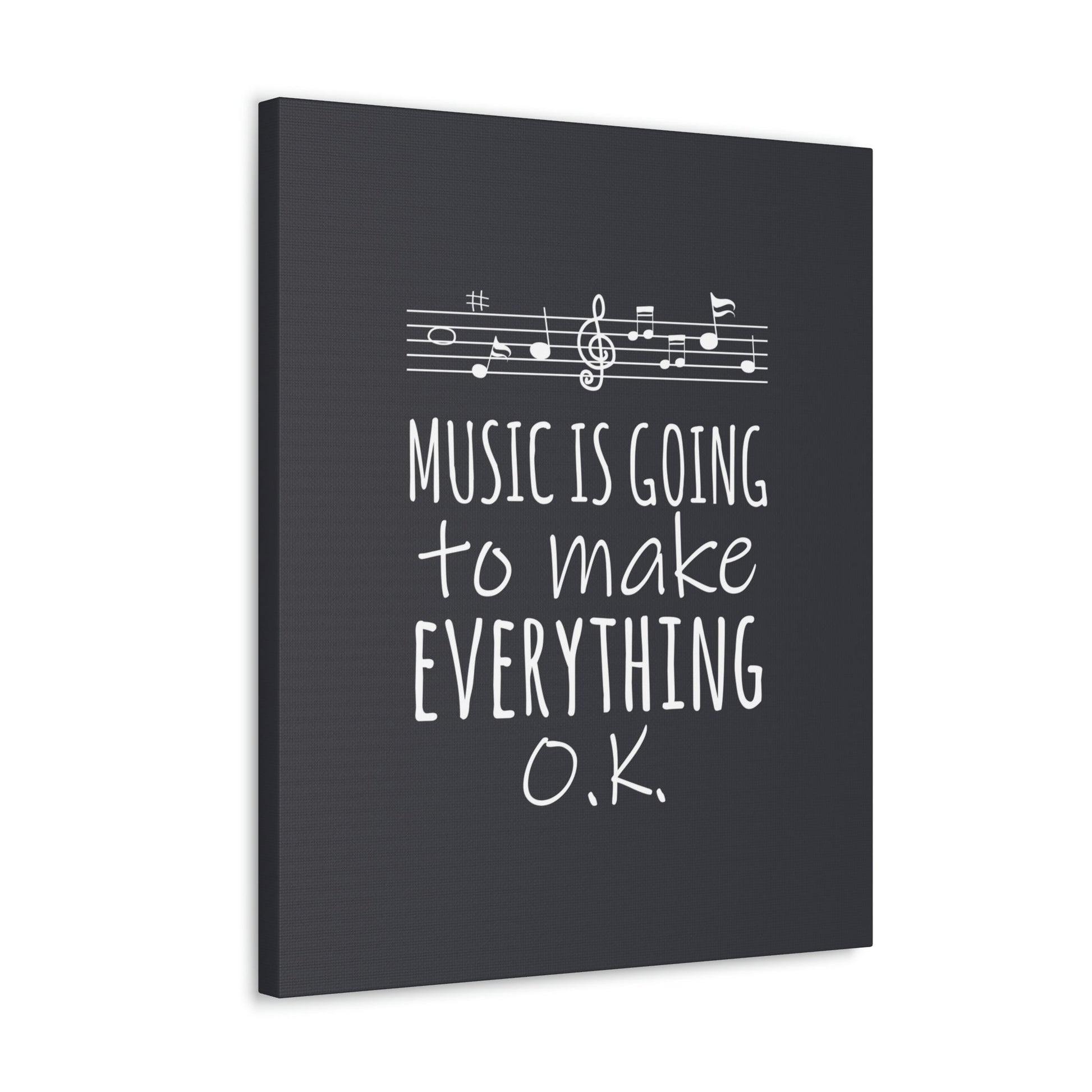 Music Is Going To Make Everything Ok Music Quotes Aesthetic Classic Art Canvas Gallery Wraps Ichaku [Perfect Gifts Selection]