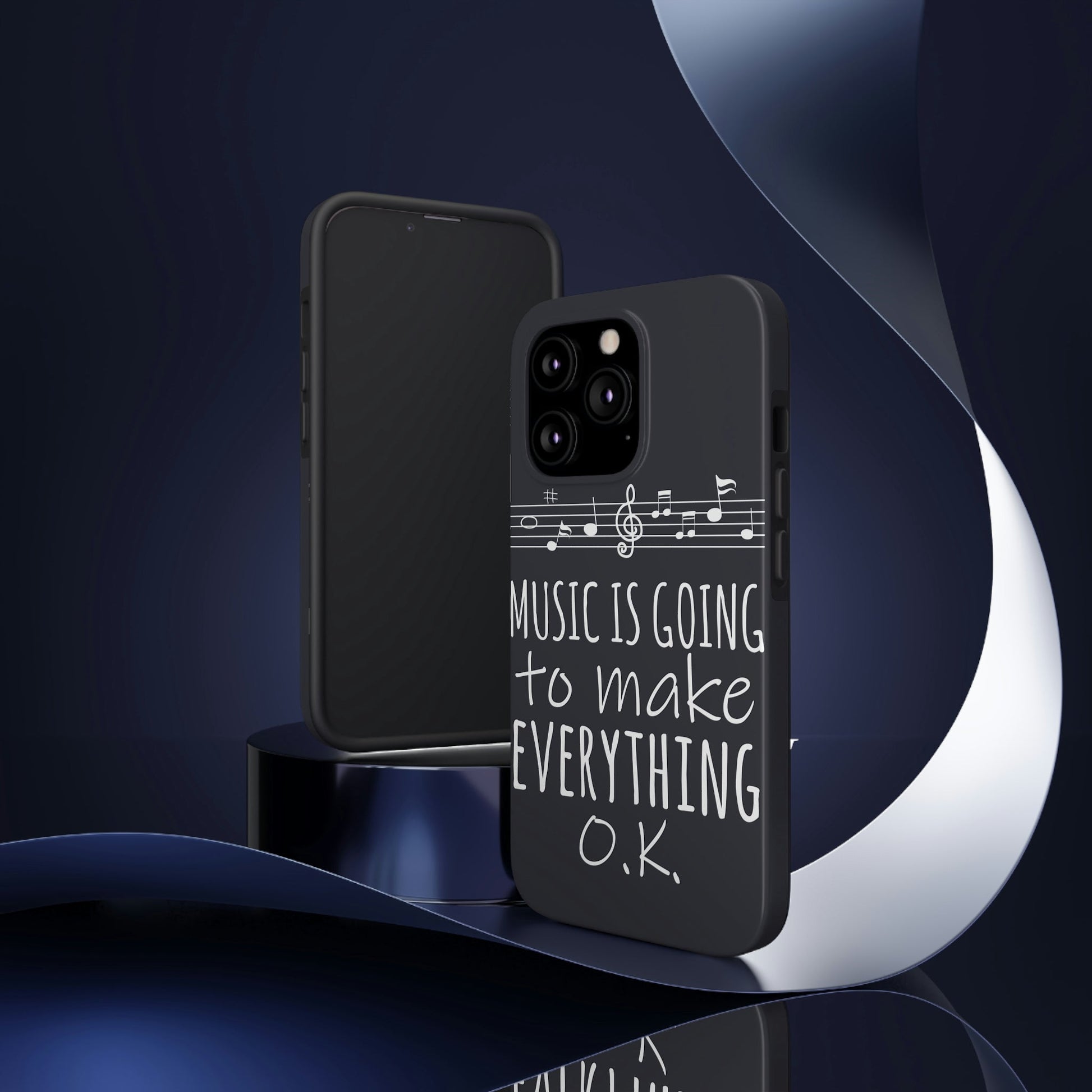 Music Is Going To Make Everything Ok Music Quotes Tough Phone Cases Case-Mate Ichaku [Perfect Gifts Selection]