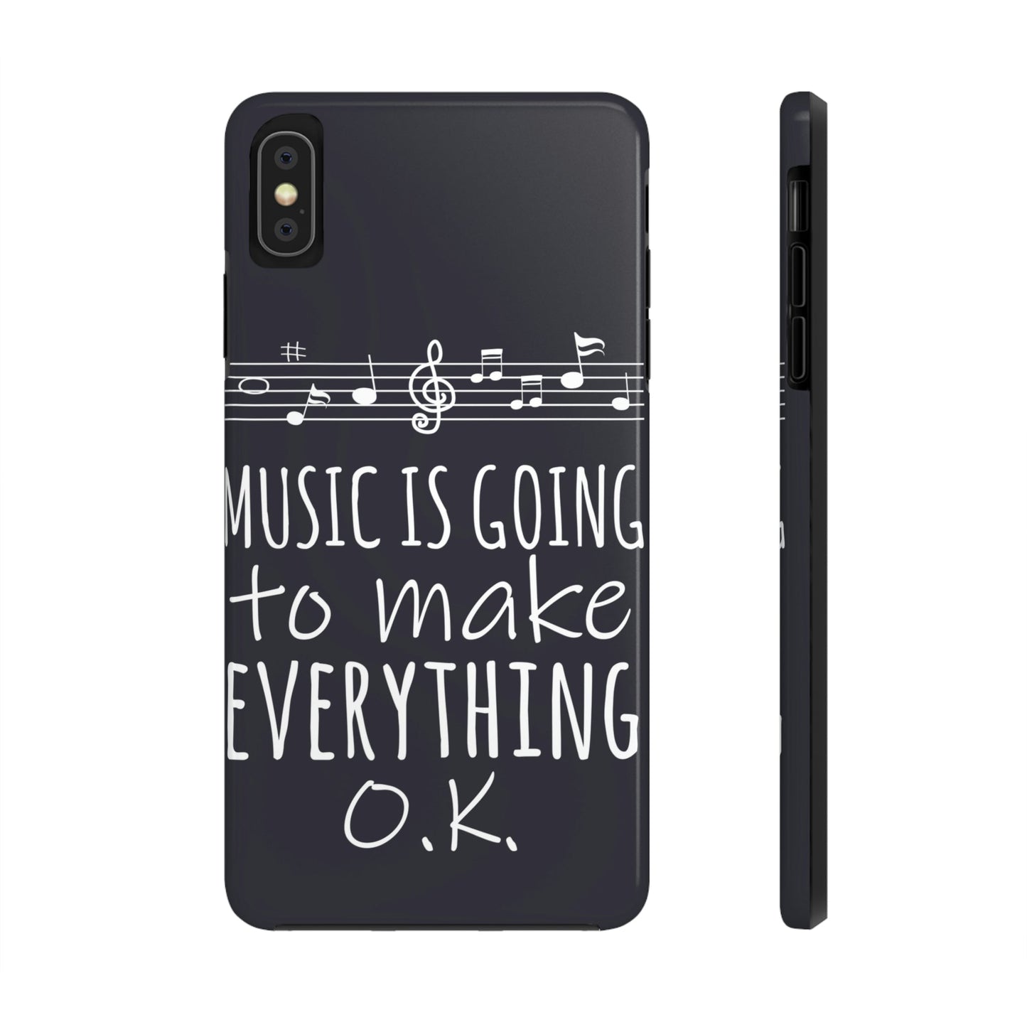Music Is Going To Make Everything Ok Music Quotes Tough Phone Cases Case-Mate Ichaku [Perfect Gifts Selection]