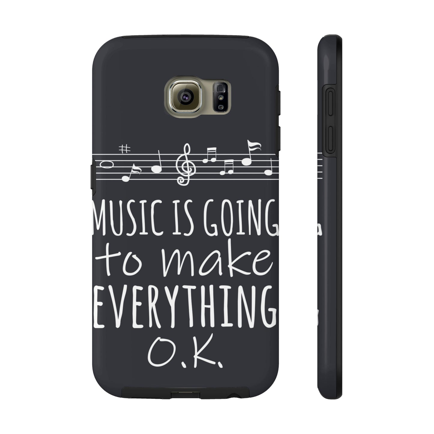 Music Is Going To Make Everything Ok Music Quotes Tough Phone Cases Case-Mate Ichaku [Perfect Gifts Selection]