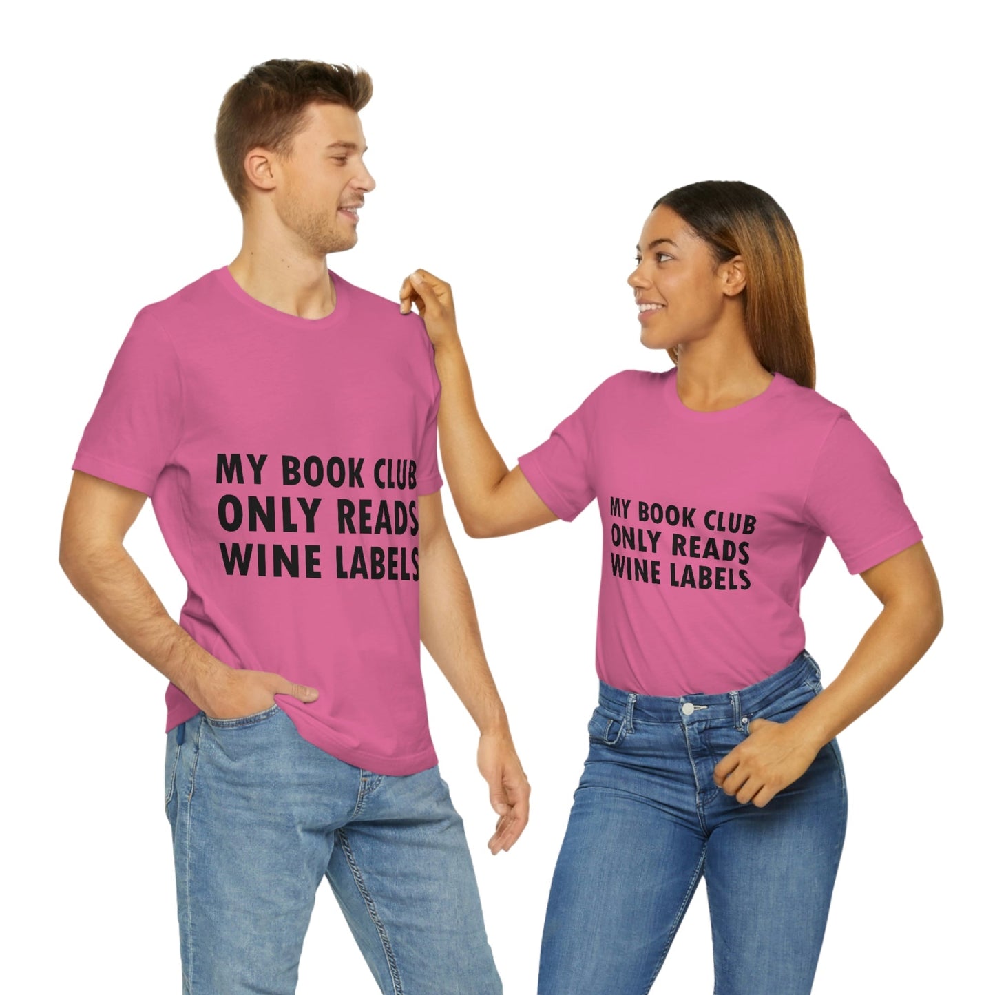 My Book Club Only Reads Wine Labels Bar Lovers Slogans Unisex Jersey Short Sleeve T-Shirt Ichaku [Perfect Gifts Selection]