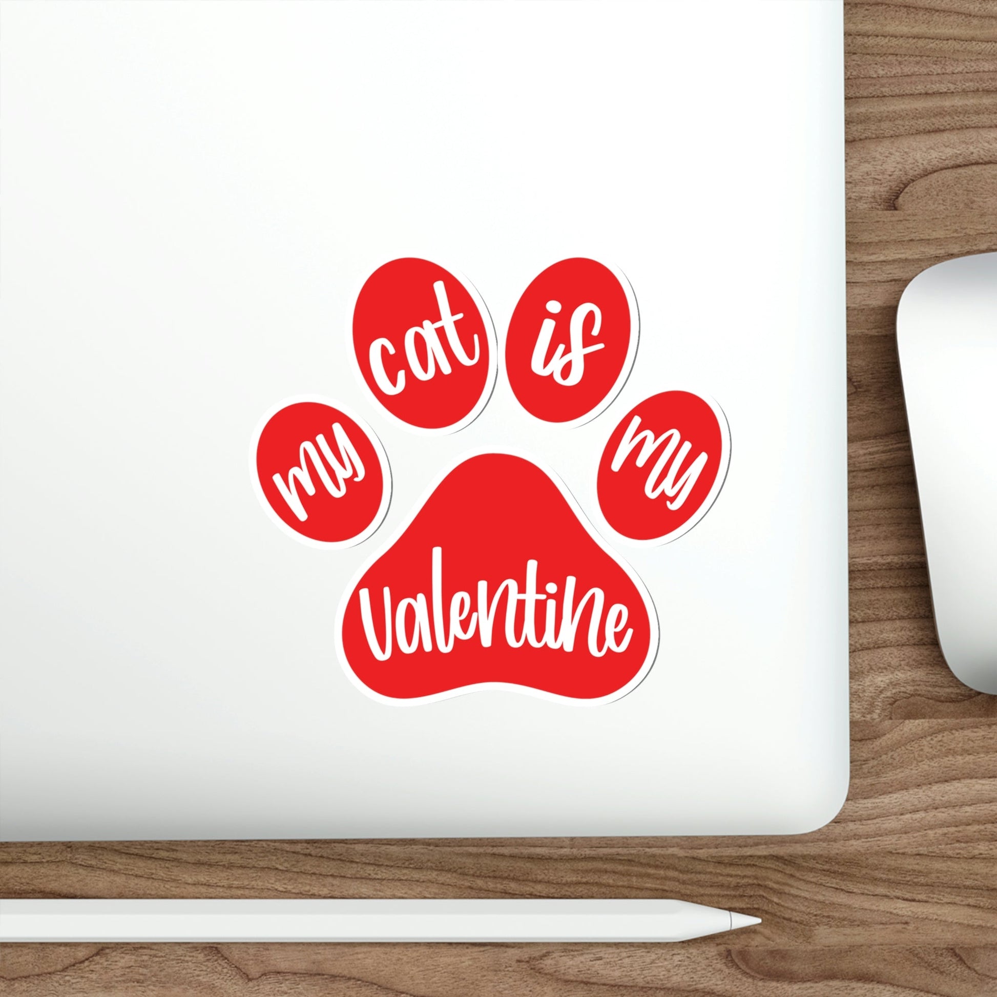 My Cat is My Valentine Cats Valentines Day Die-Cut Sticker Ichaku [Perfect Gifts Selection]