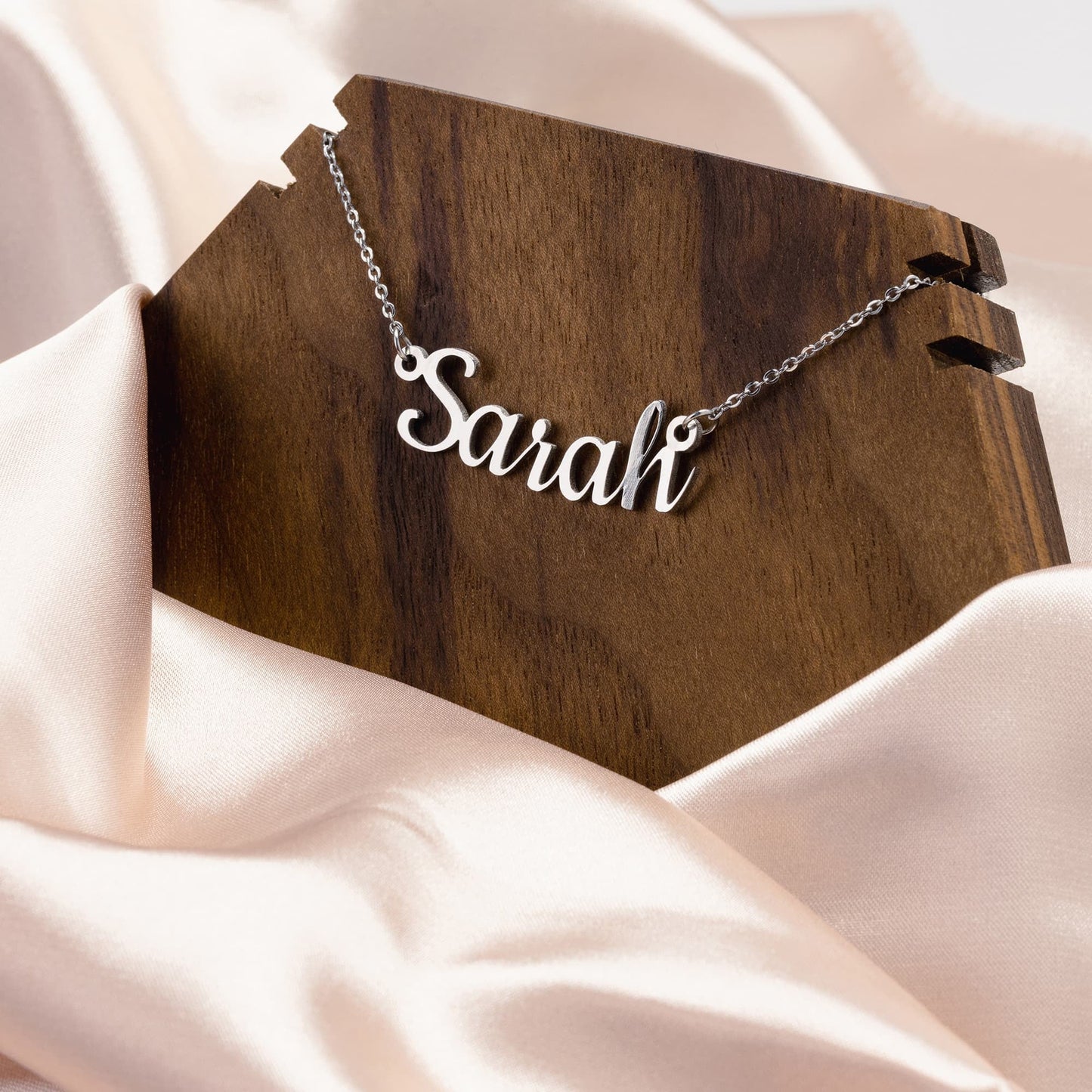 Name Custom Personalized Cookie Font Necklace Ichaku [Perfect Gifts Selection]