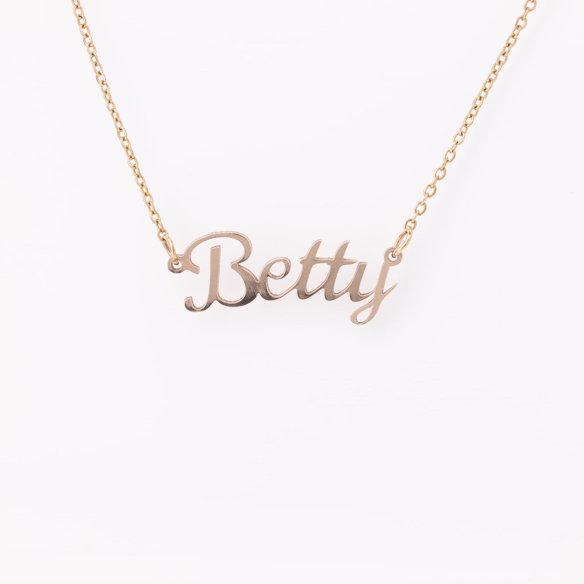 Name Custom Personalized Cookie Font Necklace Ichaku [Perfect Gifts Selection]