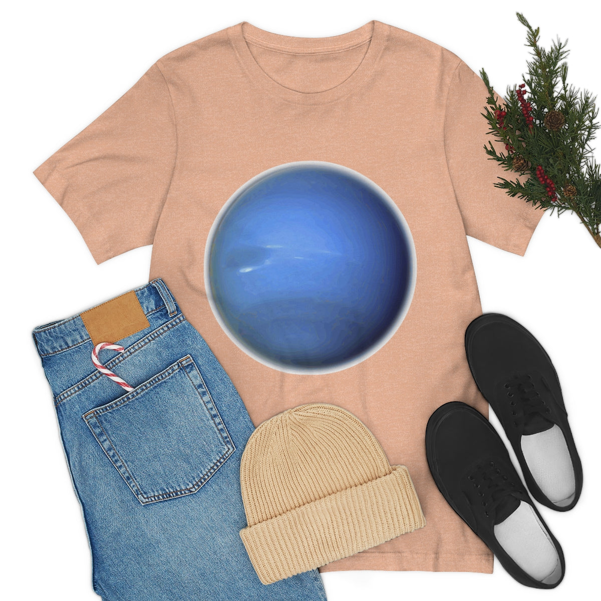 Neptune Solar System Planet Astronomy Science Space Universe Unisex Jersey Short Sleeve T-Shirt Ichaku [Perfect Gifts Selection]