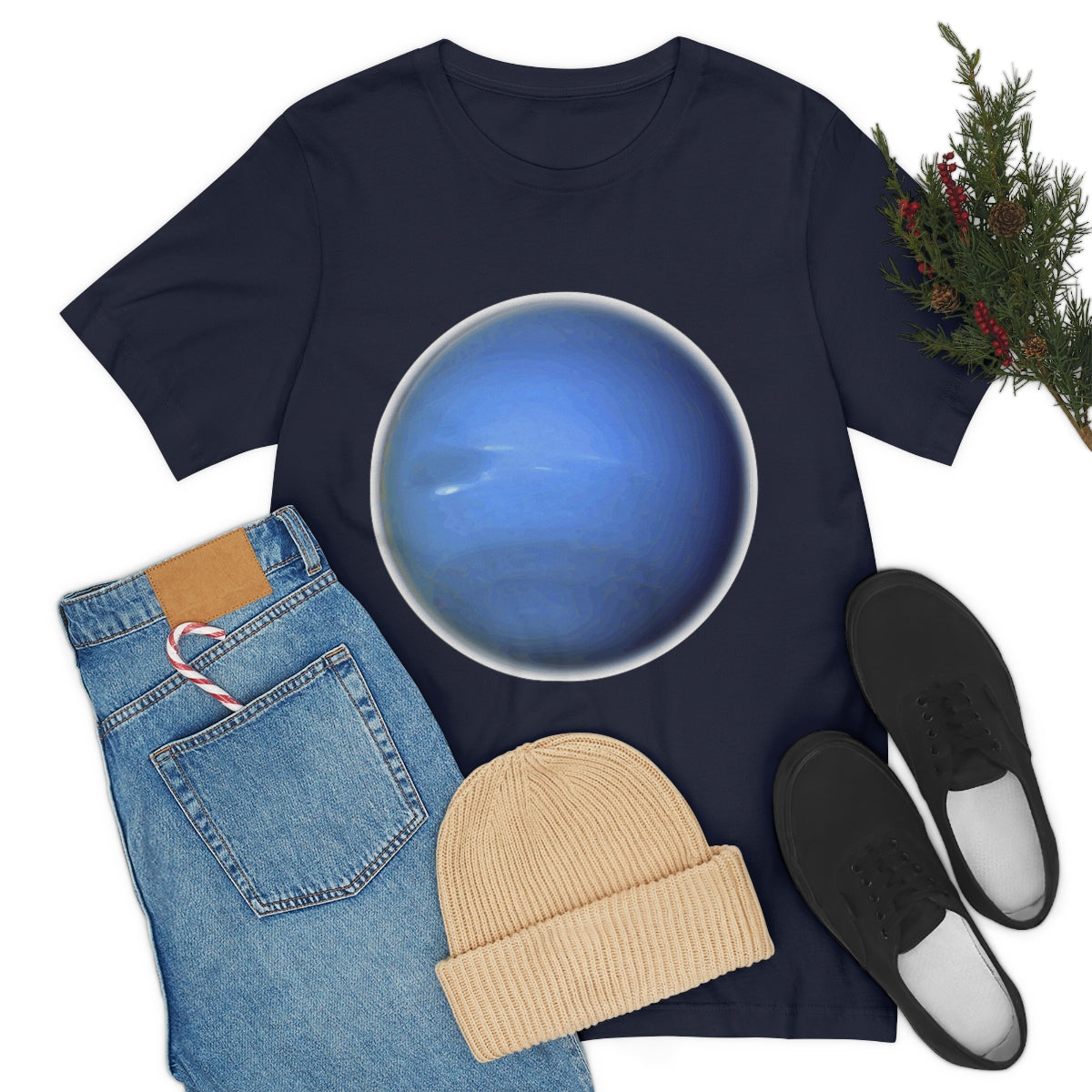 Neptune Solar System Planet Astronomy Science Space Universe Unisex Jersey Short Sleeve T-Shirt Ichaku [Perfect Gifts Selection]