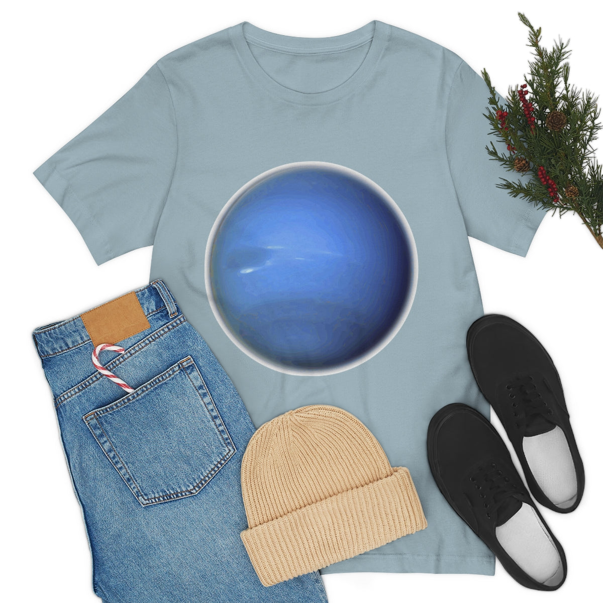 Neptune Solar System Planet Astronomy Science Space Universe Unisex Jersey Short Sleeve T-Shirt Ichaku [Perfect Gifts Selection]