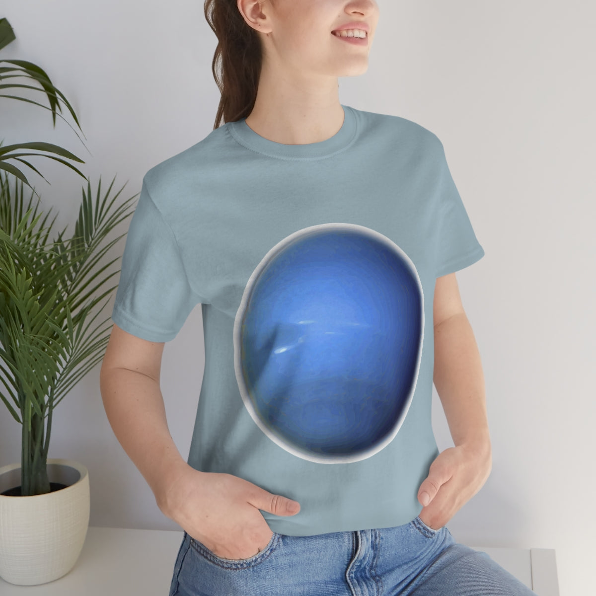 Neptune Solar System Planet Astronomy Science Space Universe Unisex Jersey Short Sleeve T-Shirt Ichaku [Perfect Gifts Selection]