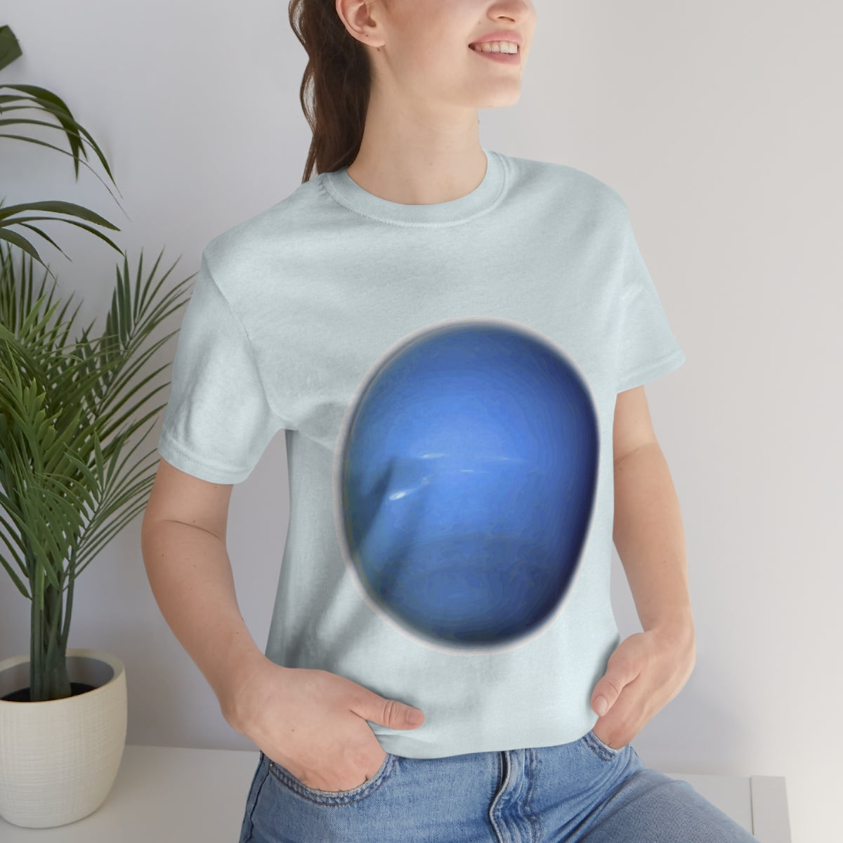 Neptune Solar System Planet Astronomy Science Space Universe Unisex Jersey Short Sleeve T-Shirt Ichaku [Perfect Gifts Selection]