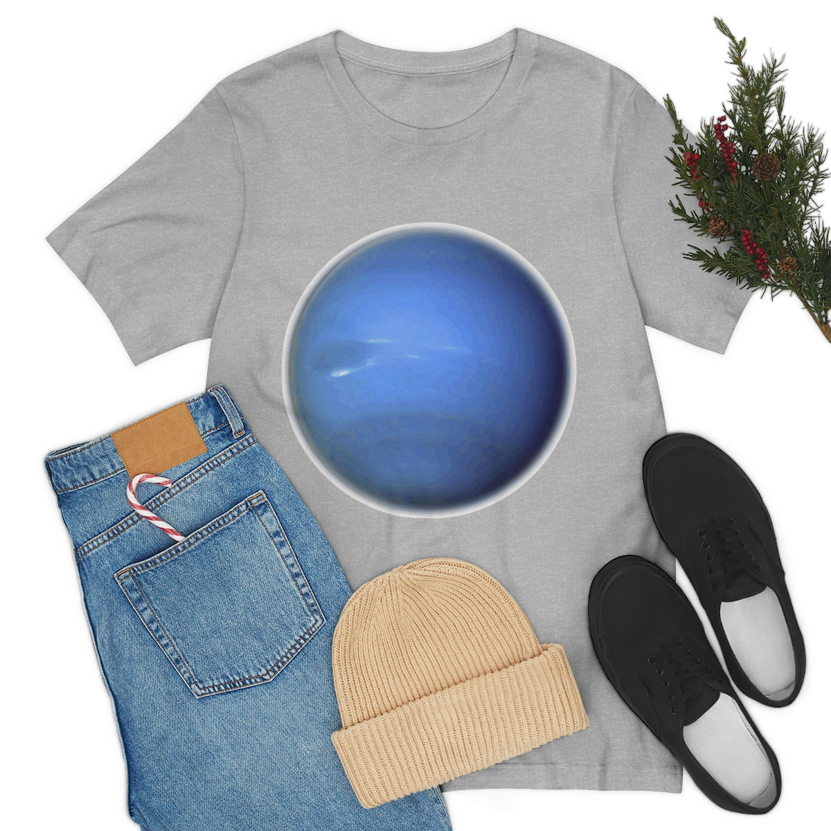 Neptune Solar System Planet Astronomy Science Space Universe Unisex Jersey Short Sleeve T-Shirt Ichaku [Perfect Gifts Selection]