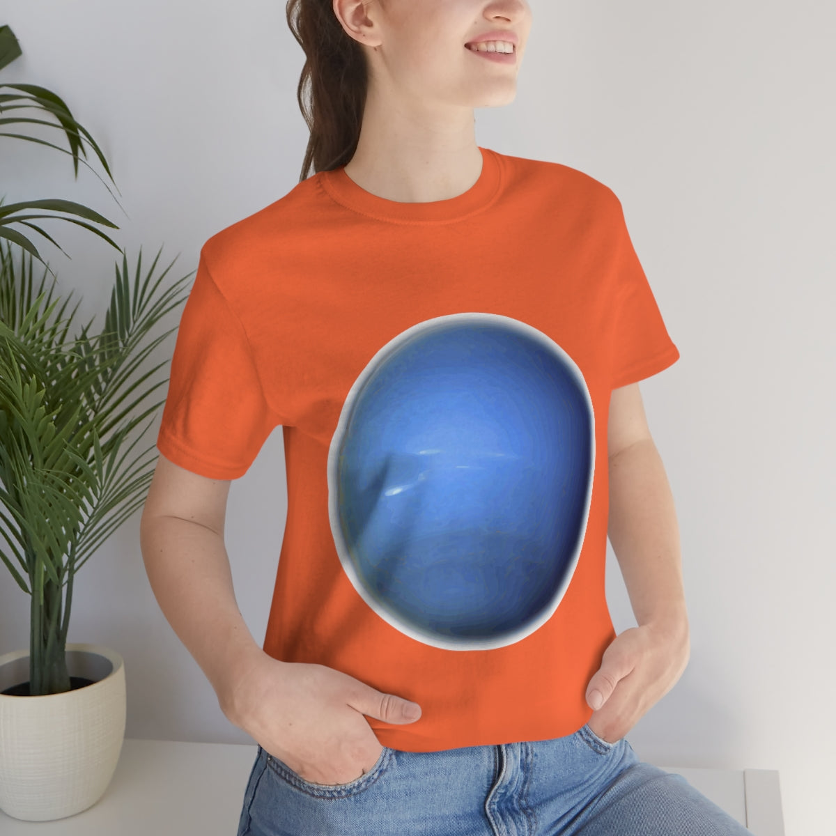 Neptune Solar System Planet Astronomy Science Space Universe Unisex Jersey Short Sleeve T-Shirt Ichaku [Perfect Gifts Selection]