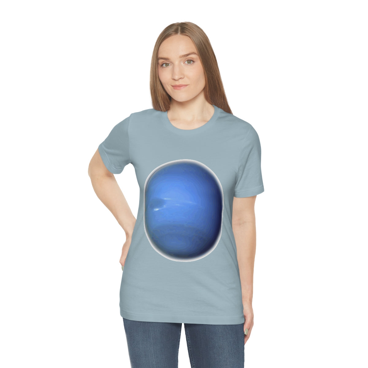 Neptune Solar System Planet Astronomy Science Space Universe Unisex Jersey Short Sleeve T-Shirt Ichaku [Perfect Gifts Selection]