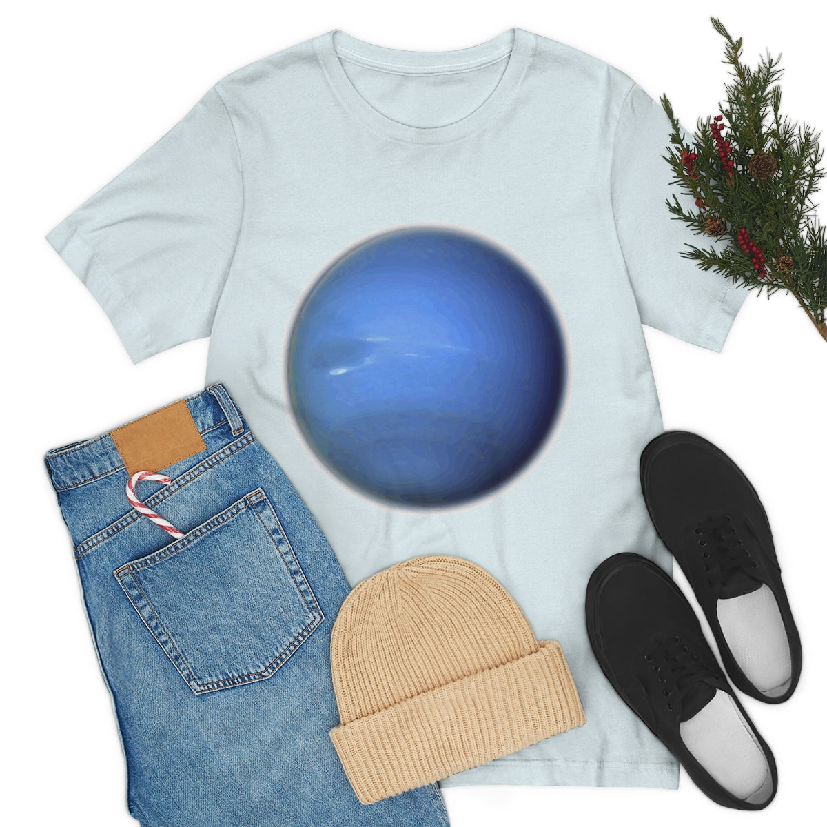 Neptune Solar System Planet Astronomy Science Space Universe Unisex Jersey Short Sleeve T-Shirt Ichaku [Perfect Gifts Selection]