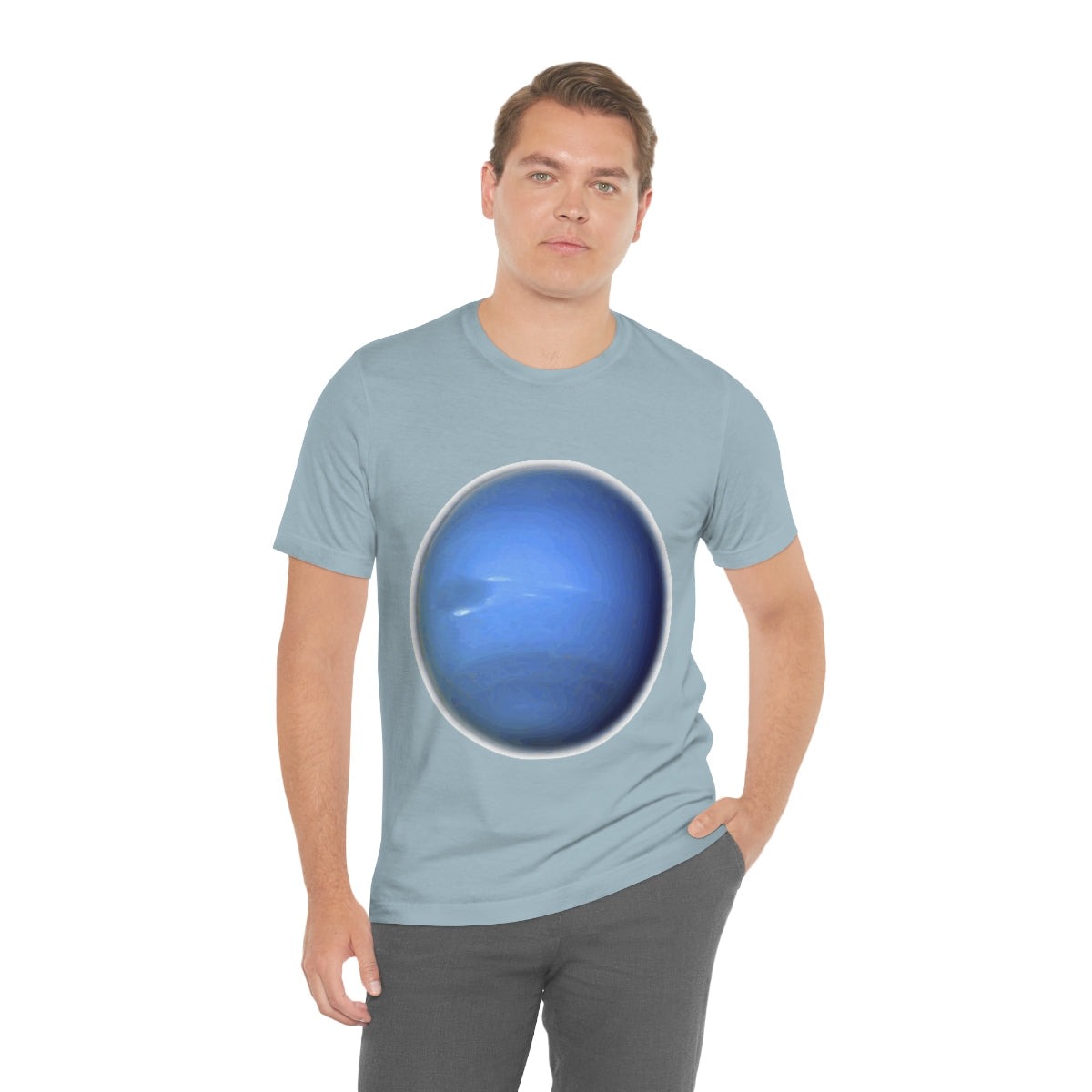 Neptune Solar System Planet Astronomy Science Space Universe Unisex Jersey Short Sleeve T-Shirt Ichaku [Perfect Gifts Selection]