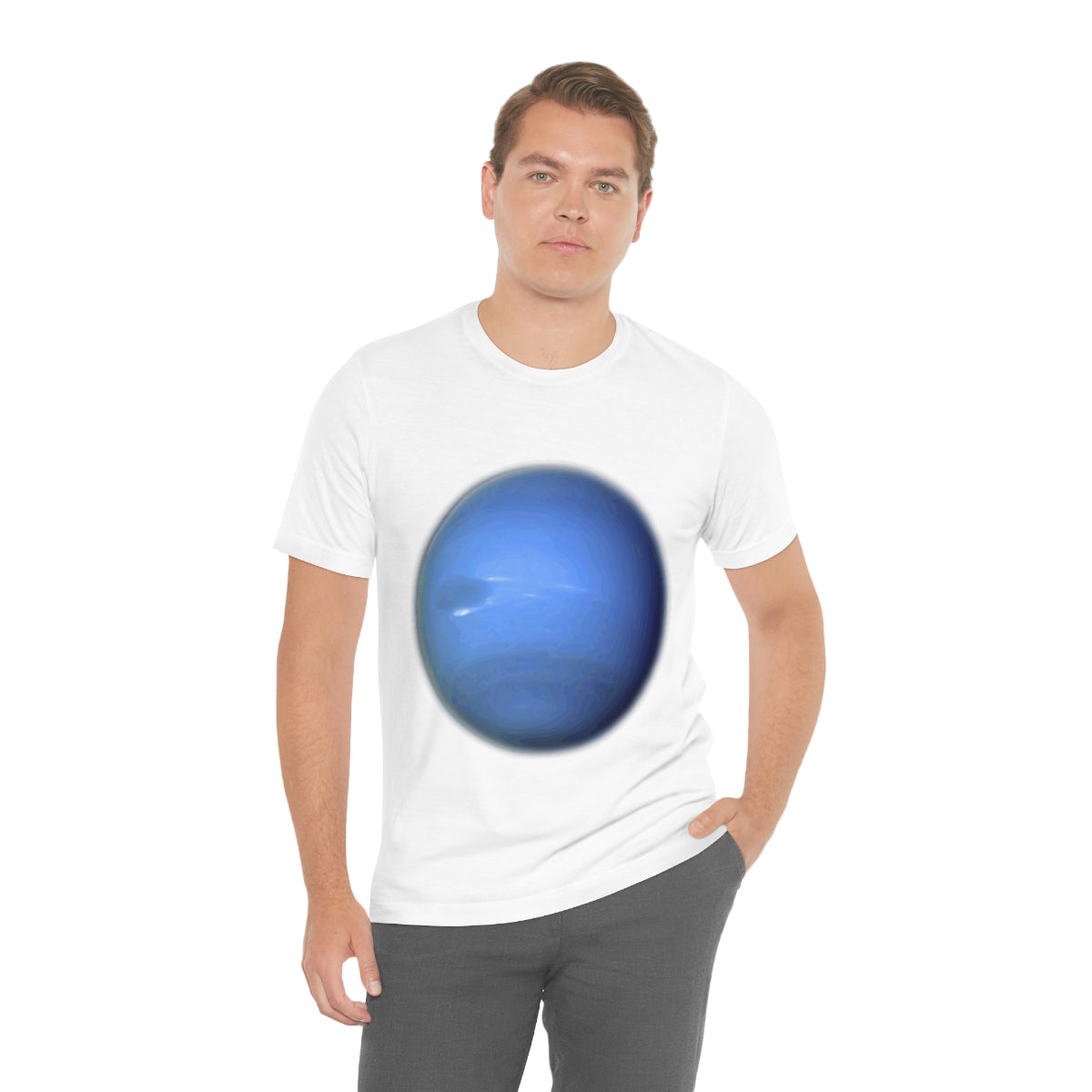 Neptune Solar System Planet Astronomy Science Space Universe Unisex Jersey Short Sleeve T-Shirt Ichaku [Perfect Gifts Selection]