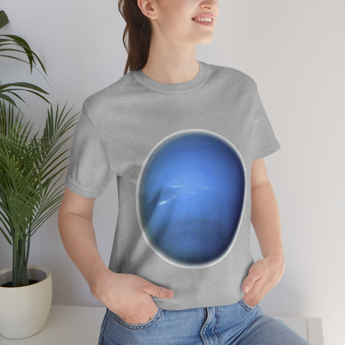 Neptune Solar System Planet Astronomy Science Space Universe Unisex Jersey Short Sleeve T-Shirt Ichaku [Perfect Gifts Selection]