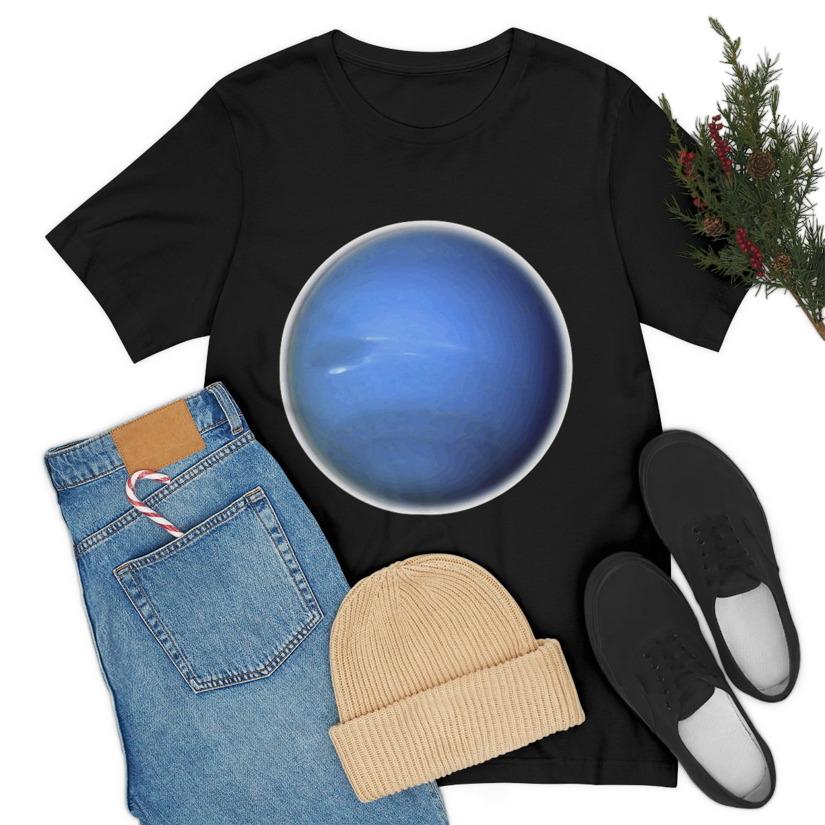 Neptune Solar System Planet Astronomy Science Space Universe Unisex Jersey Short Sleeve T-Shirt Ichaku [Perfect Gifts Selection]