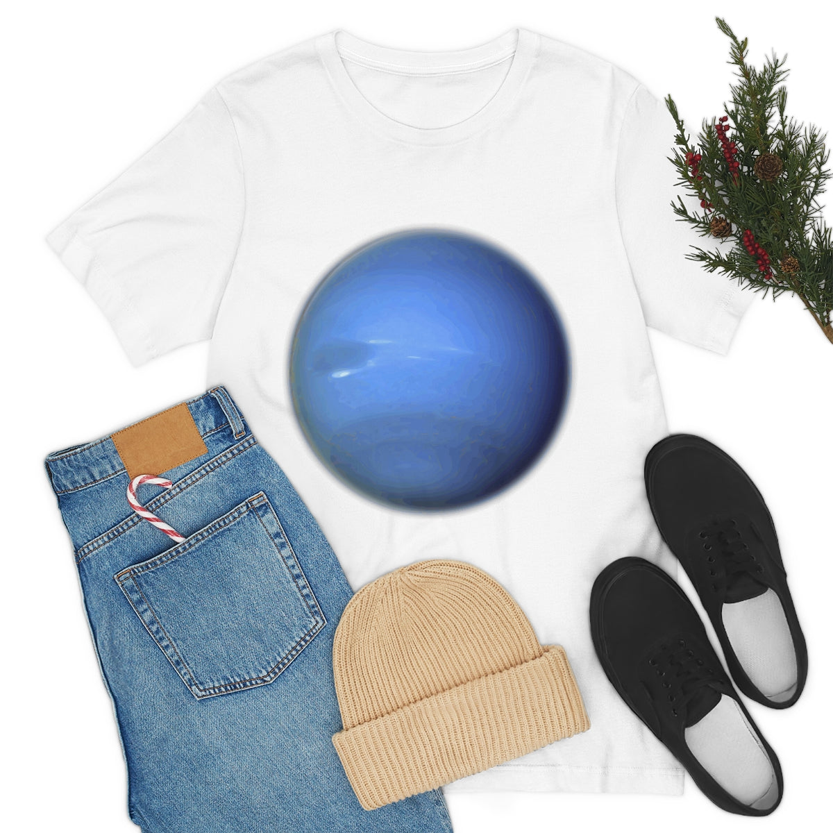 Neptune Solar System Planet Astronomy Science Space Universe Unisex Jersey Short Sleeve T-Shirt Ichaku [Perfect Gifts Selection]