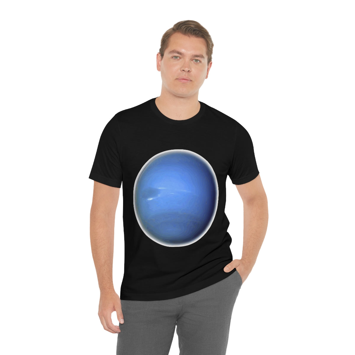 Neptune Solar System Planet Astronomy Science Space Universe Unisex Jersey Short Sleeve T-Shirt Ichaku [Perfect Gifts Selection]