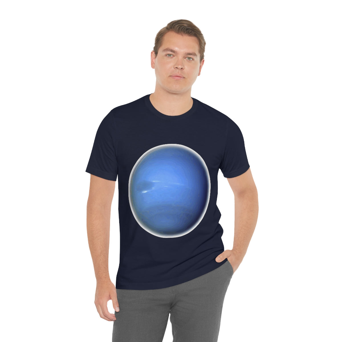 Neptune Solar System Planet Astronomy Science Space Universe Unisex Jersey Short Sleeve T-Shirt Ichaku [Perfect Gifts Selection]