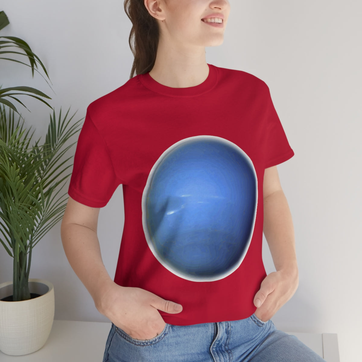 Neptune Solar System Planet Astronomy Science Space Universe Unisex Jersey Short Sleeve T-Shirt Ichaku [Perfect Gifts Selection]