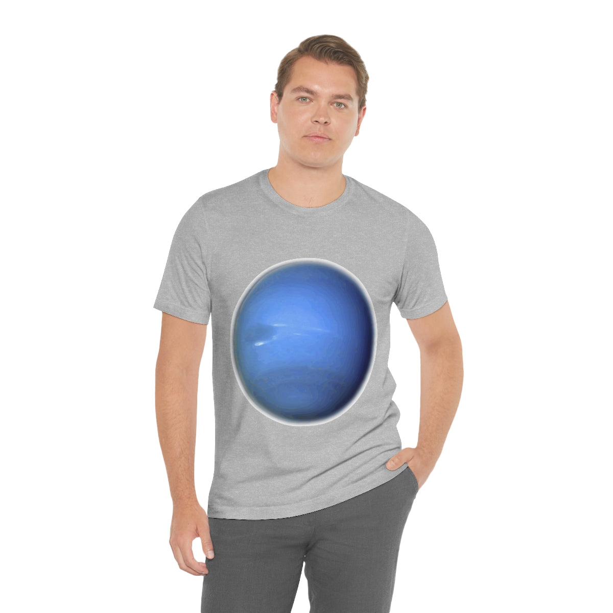 Neptune Solar System Planet Astronomy Science Space Universe Unisex Jersey Short Sleeve T-Shirt Ichaku [Perfect Gifts Selection]