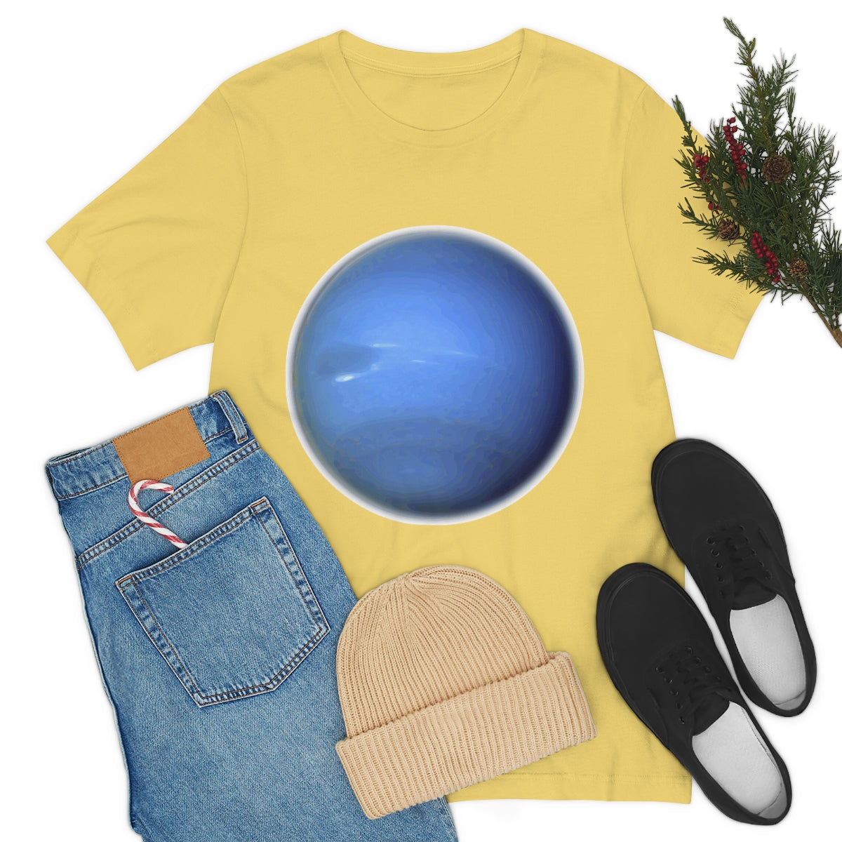 Neptune Solar System Planet Astronomy Science Space Universe Unisex Jersey Short Sleeve T-Shirt Ichaku [Perfect Gifts Selection]