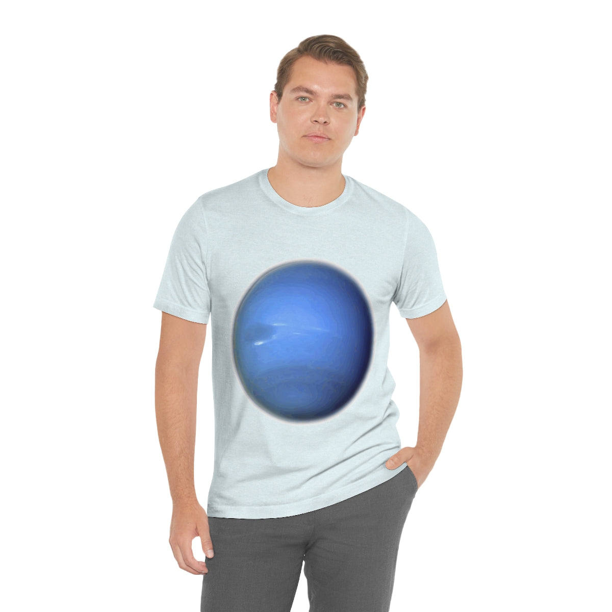 Neptune Solar System Planet Astronomy Science Space Universe Unisex Jersey Short Sleeve T-Shirt Ichaku [Perfect Gifts Selection]