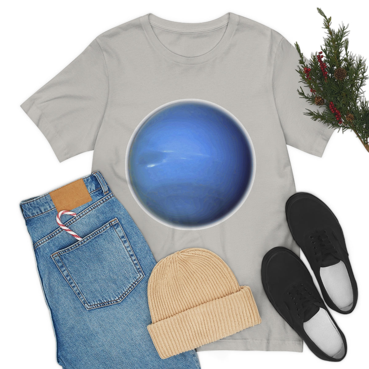 Neptune Solar System Planet Astronomy Science Space Universe Unisex Jersey Short Sleeve T-Shirt Ichaku [Perfect Gifts Selection]