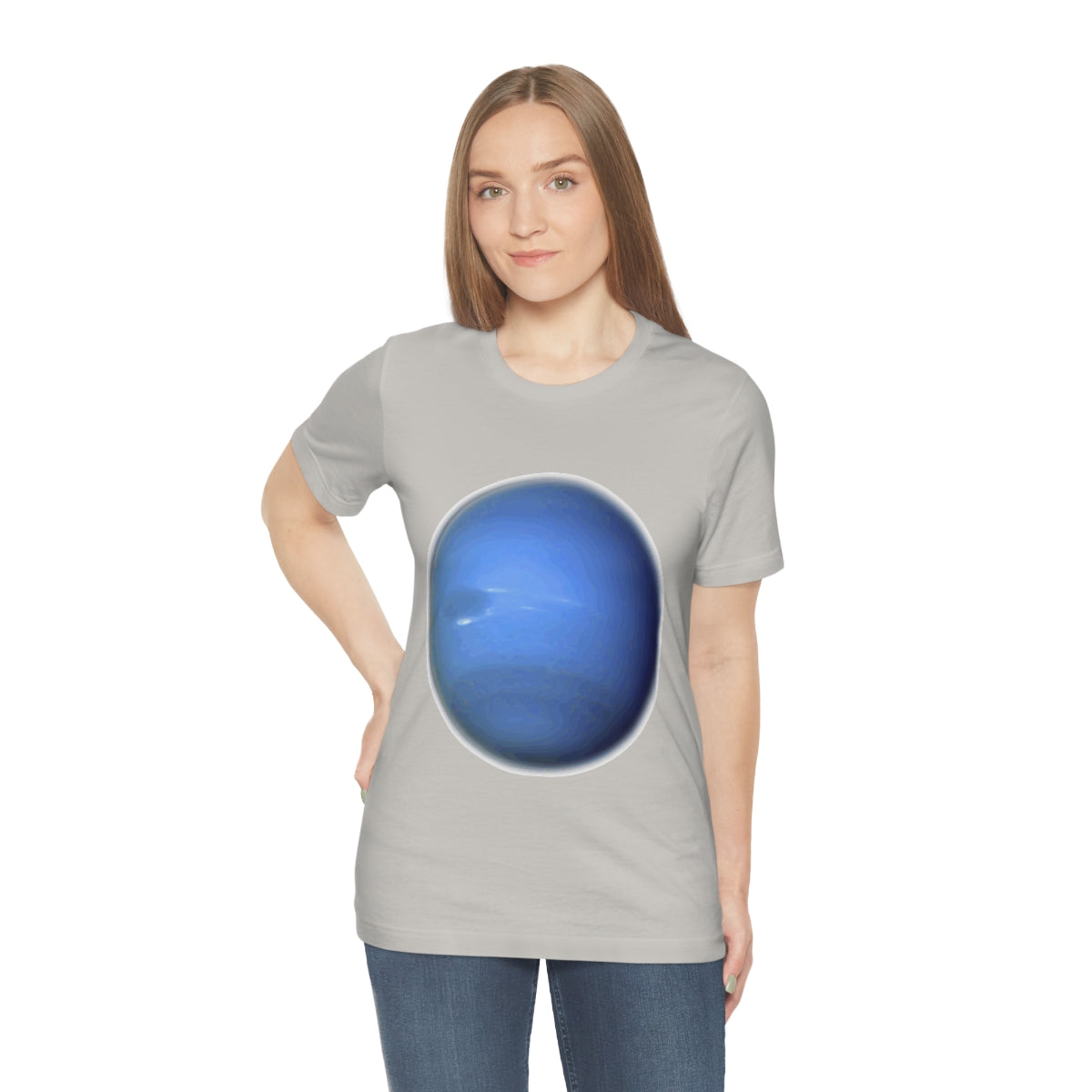 Neptune Solar System Planet Astronomy Science Space Universe Unisex Jersey Short Sleeve T-Shirt Ichaku [Perfect Gifts Selection]