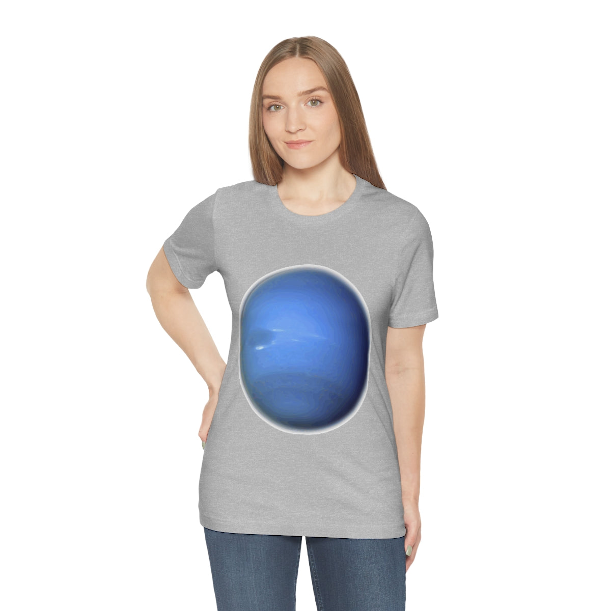 Neptune Solar System Planet Astronomy Science Space Universe Unisex Jersey Short Sleeve T-Shirt Ichaku [Perfect Gifts Selection]