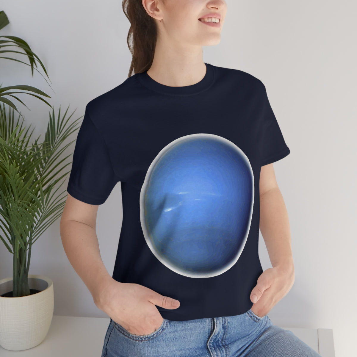 Neptune Solar System Planet Astronomy Science Space Universe Unisex Jersey Short Sleeve T-Shirt Ichaku [Perfect Gifts Selection]