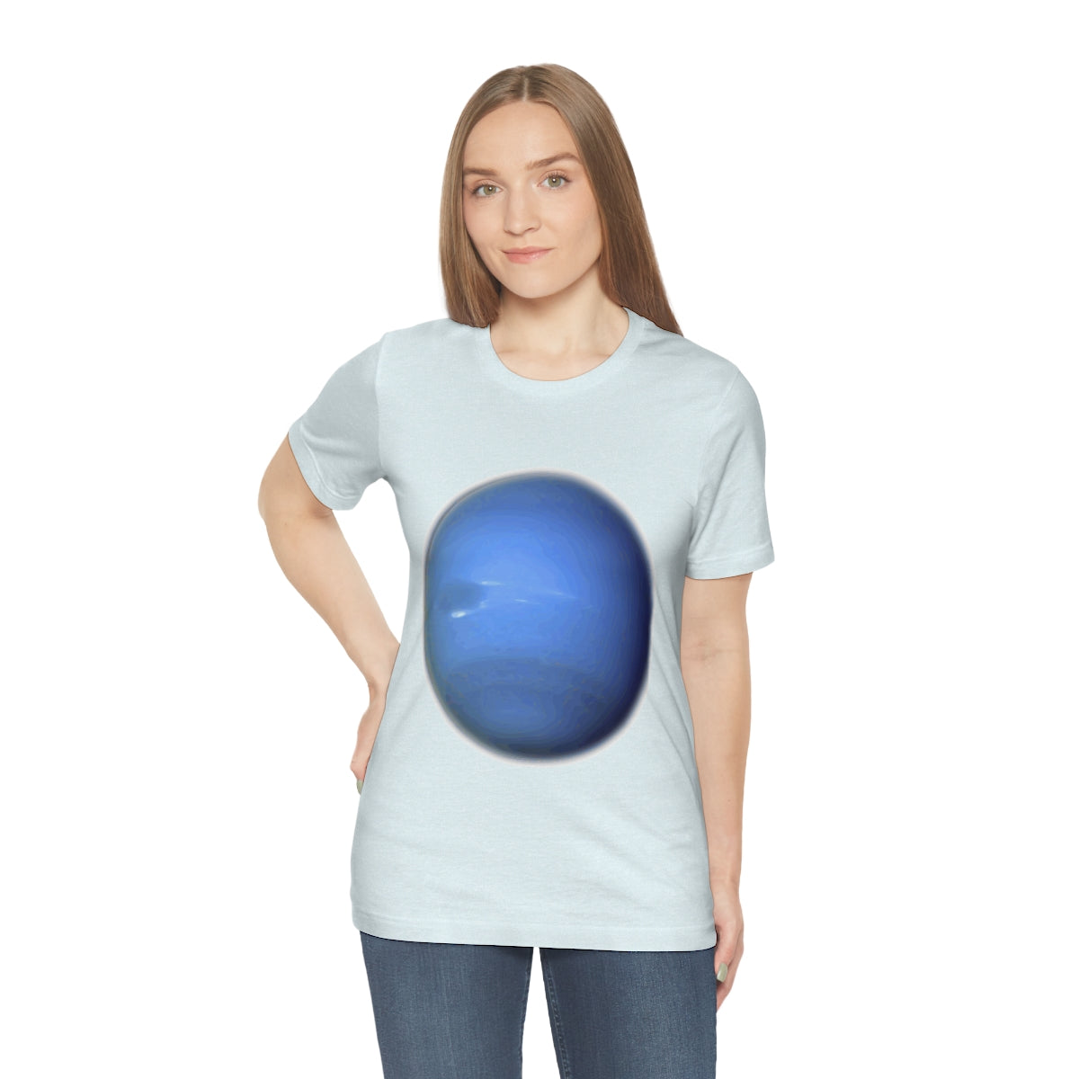 Neptune Solar System Planet Astronomy Science Space Universe Unisex Jersey Short Sleeve T-Shirt Ichaku [Perfect Gifts Selection]