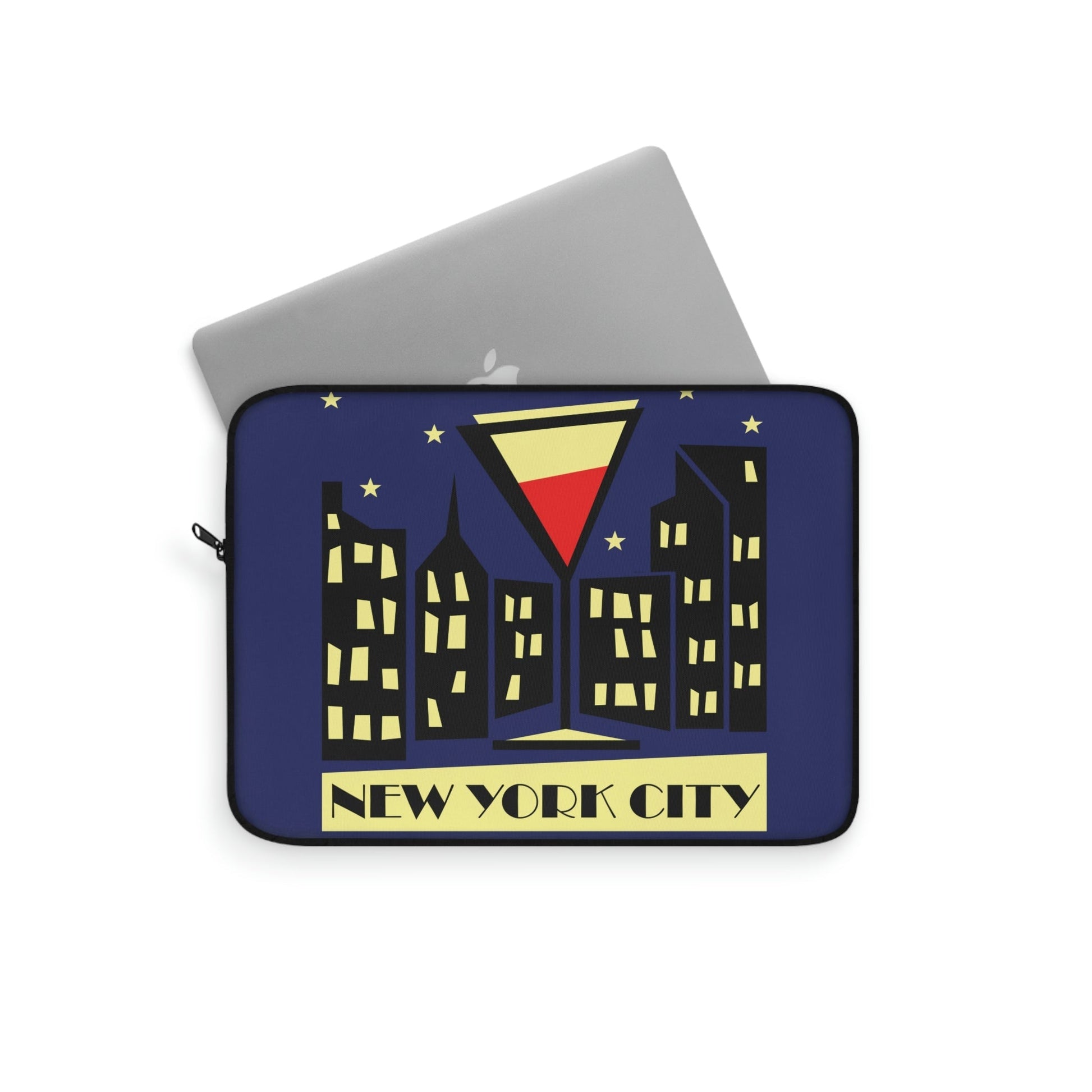 New York City Modern Abstract Art Laptop Sleeve Ichaku [Perfect Gifts Selection]