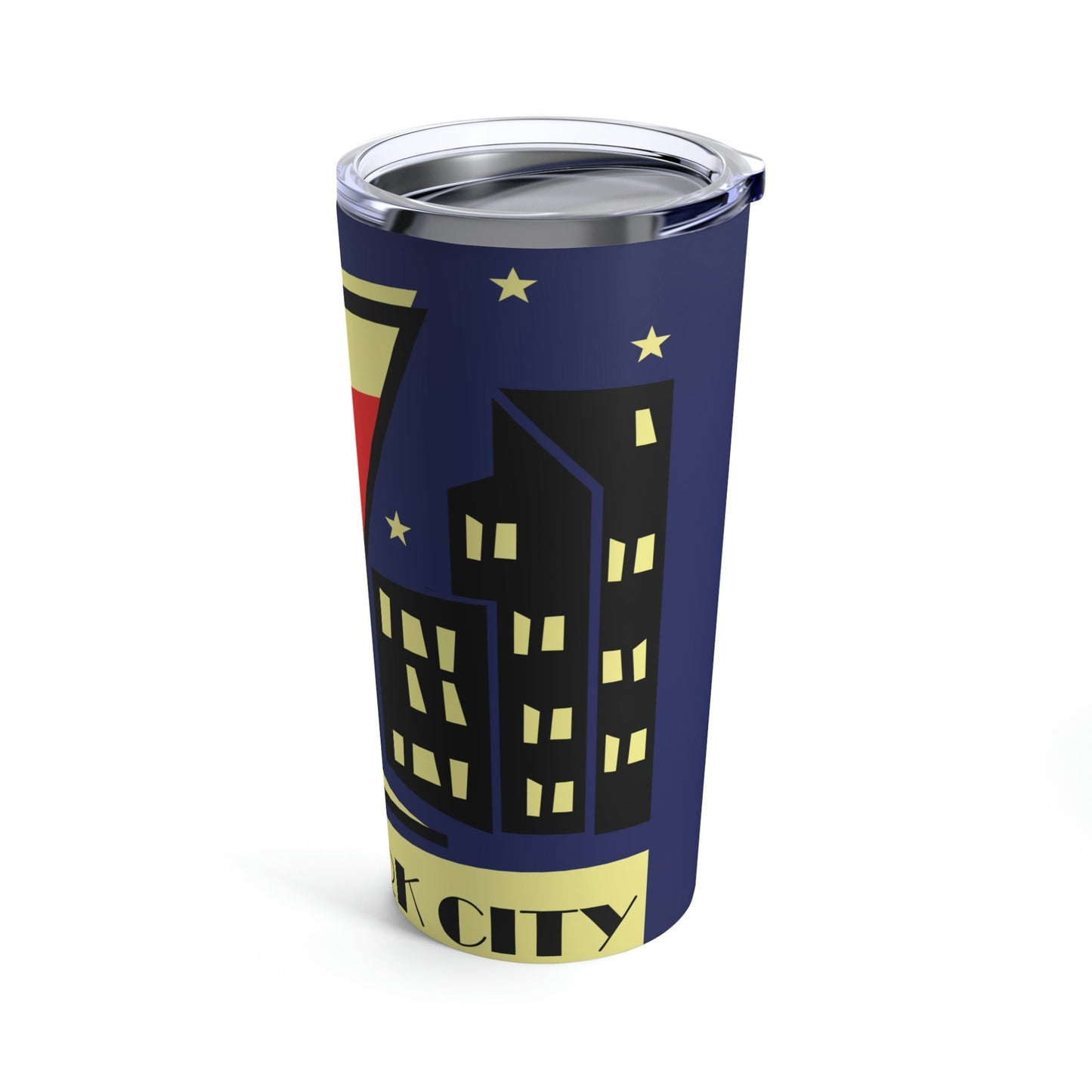 New York City Modern Abstract Art Stainless Steel Hot or Cold Vacuum Tumbler 20oz Ichaku [Perfect Gifts Selection]