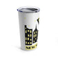 New York City Modern Abstract Art Stainless Steel Hot or Cold Vacuum Tumbler 20oz Ichaku [Perfect Gifts Selection]