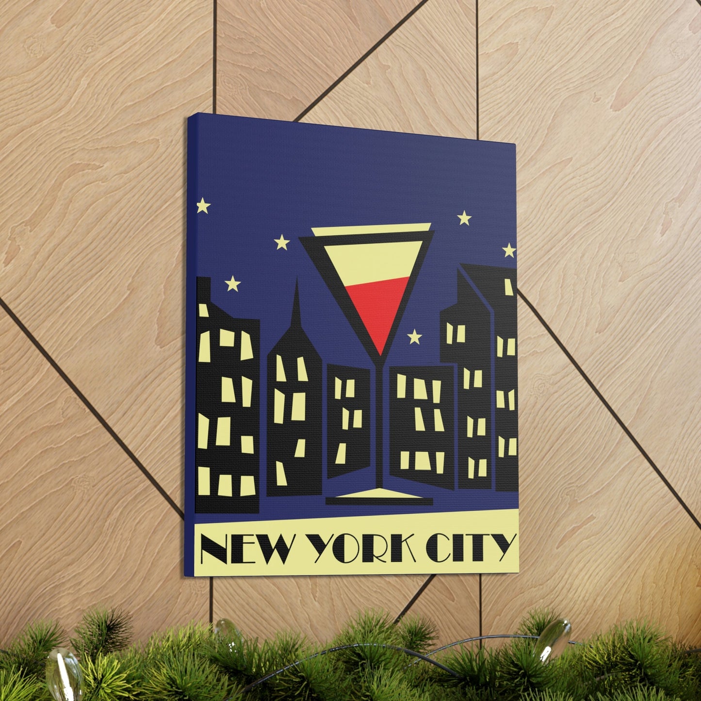 New York City Modern Abstract Classic Art Canvas Gallery Wraps Ichaku [Perfect Gifts Selection]