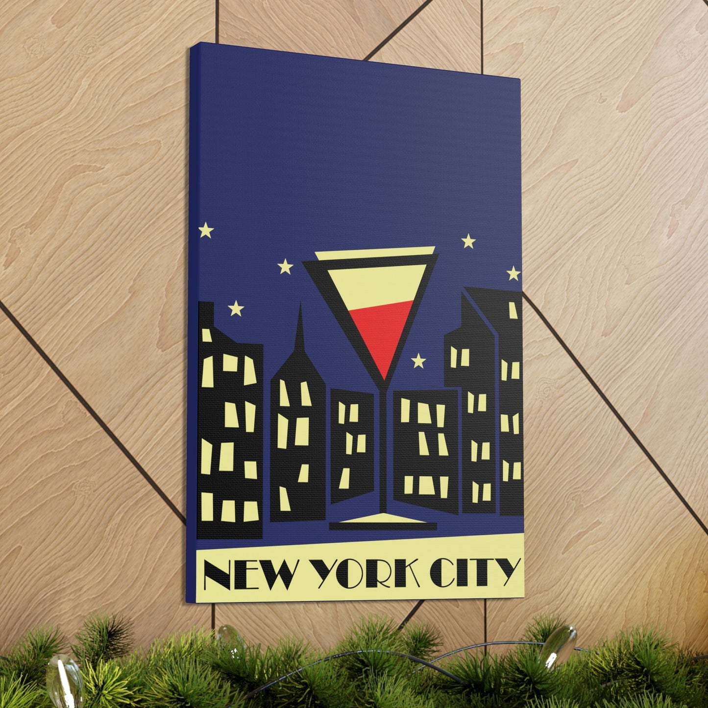 New York City Modern Abstract Classic Art Canvas Gallery Wraps Ichaku [Perfect Gifts Selection]