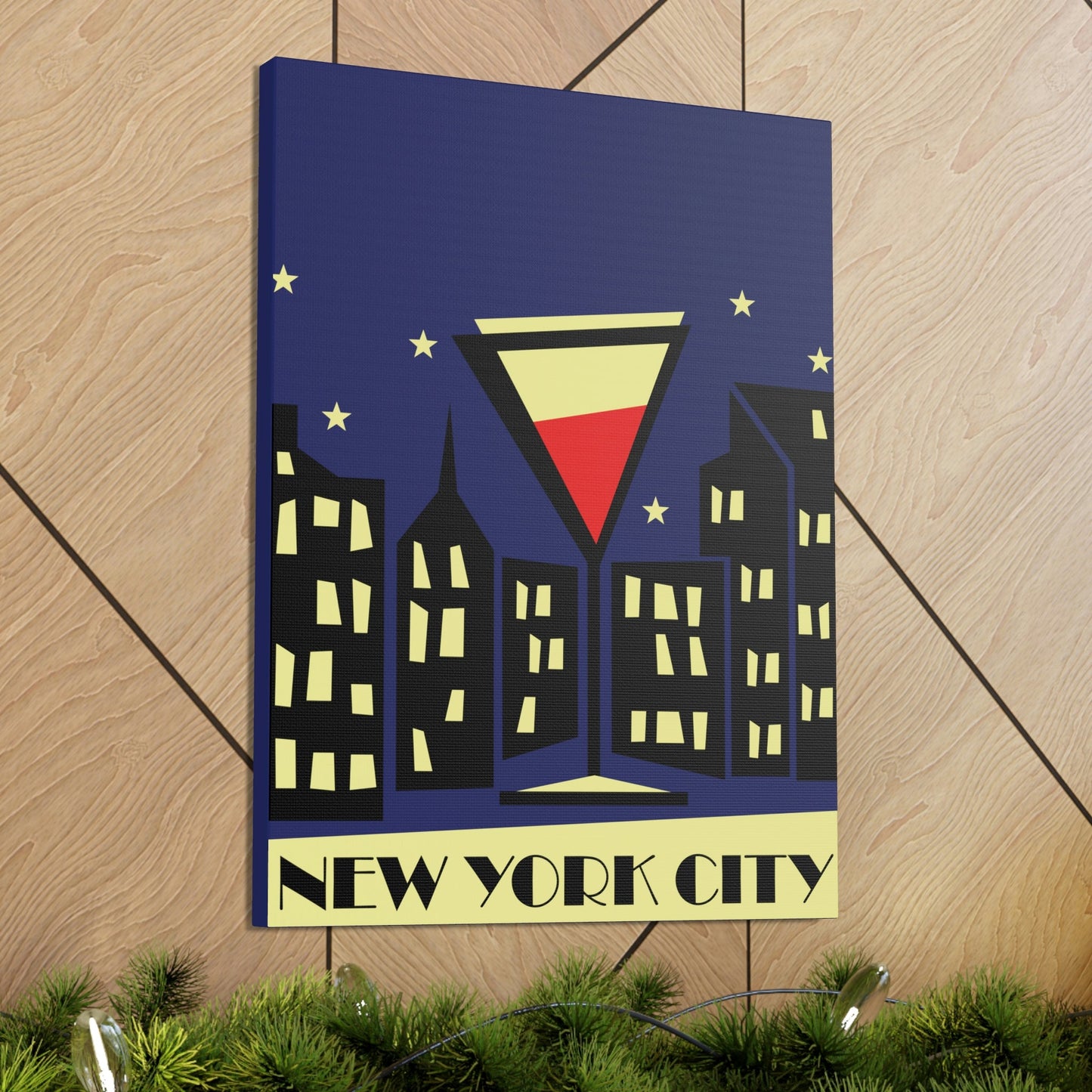 New York City Modern Abstract Classic Art Canvas Gallery Wraps Ichaku [Perfect Gifts Selection]