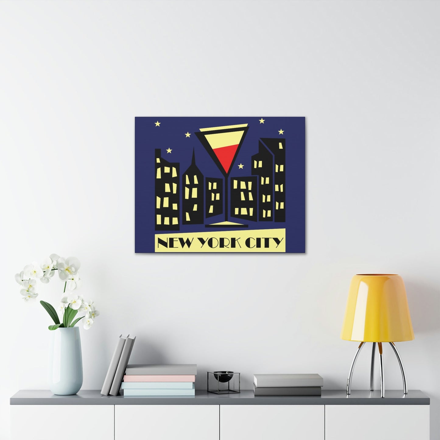 New York City Modern Abstract Classic Art Canvas Gallery Wraps Ichaku [Perfect Gifts Selection]