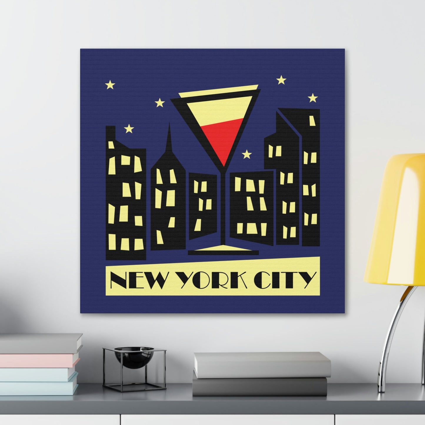 New York City Modern Abstract Classic Art Canvas Gallery Wraps Ichaku [Perfect Gifts Selection]