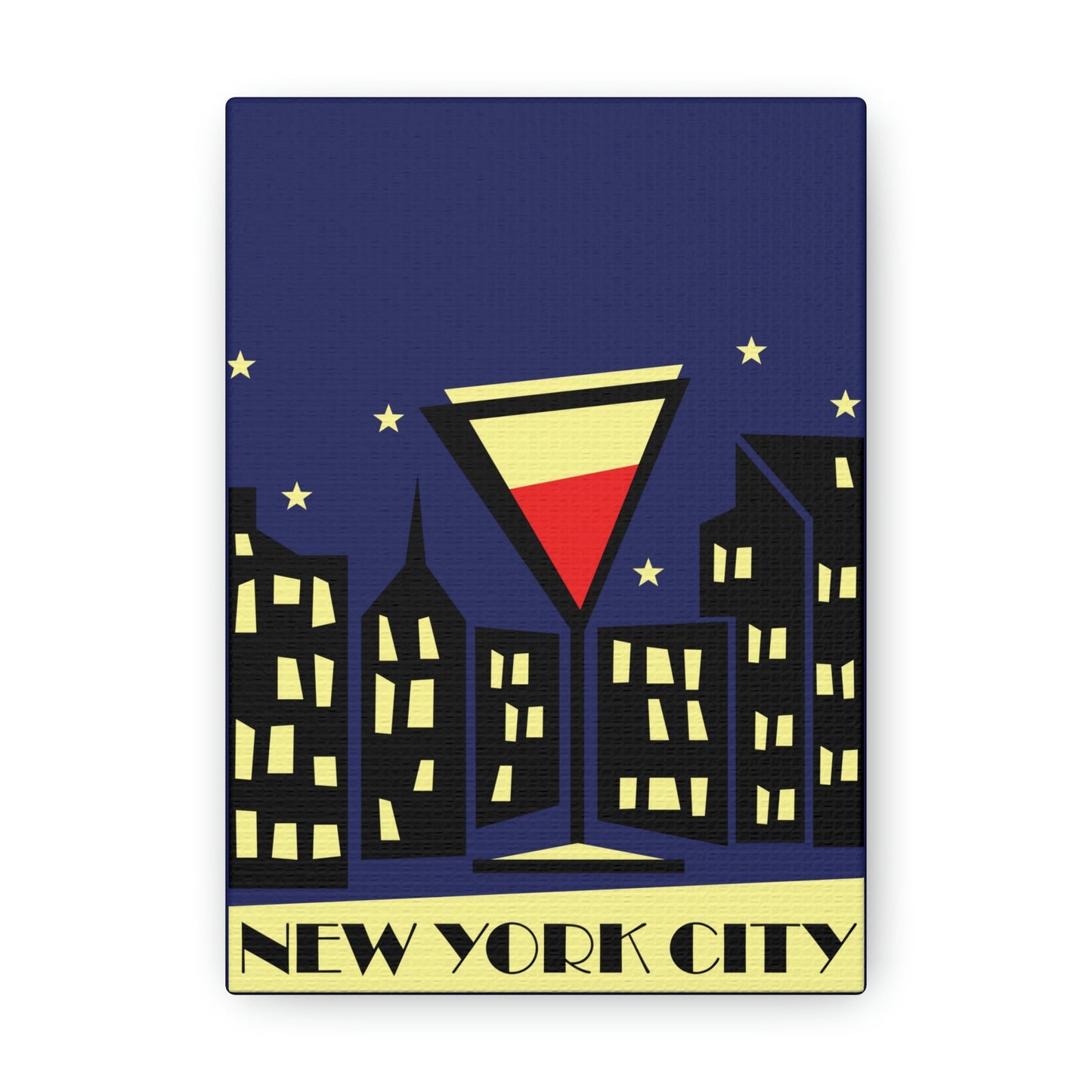 New York City Modern Abstract Classic Art Canvas Gallery Wraps Ichaku [Perfect Gifts Selection]