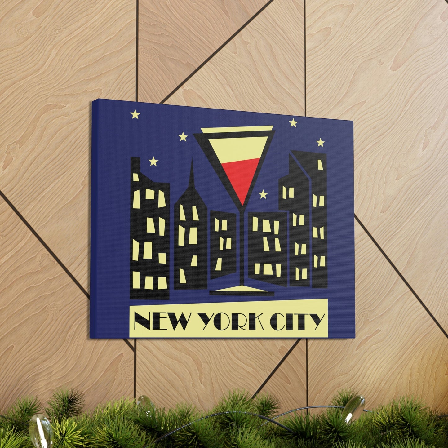 New York City Modern Abstract Classic Art Canvas Gallery Wraps Ichaku [Perfect Gifts Selection]