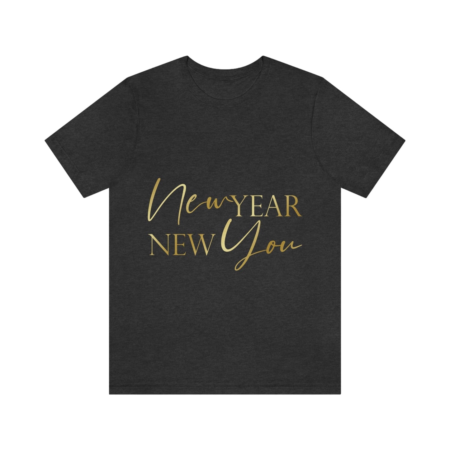 New You Happy New Year Christmas Motivation Unisex Jersey Short Sleeve T-Shirt Ichaku [Perfect Gifts Selection]