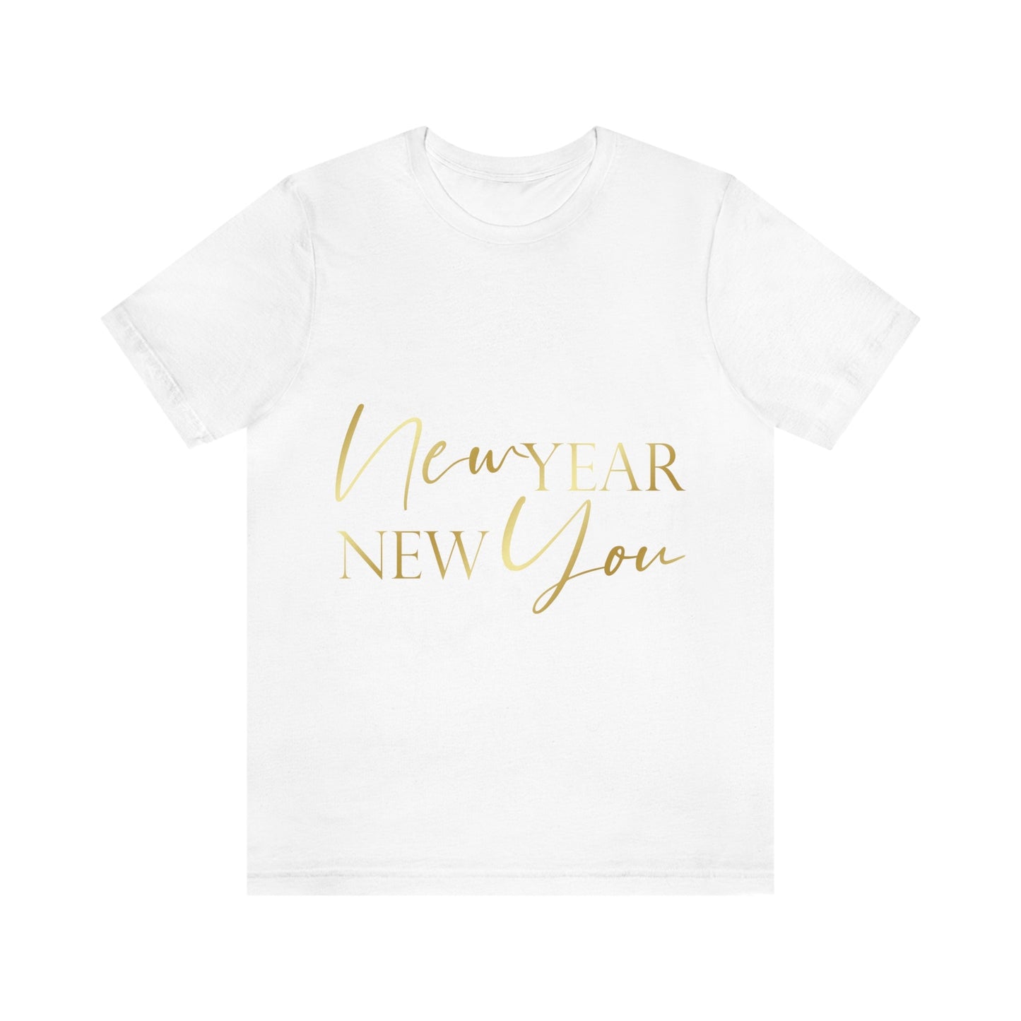 New You Happy New Year Christmas Motivation Unisex Jersey Short Sleeve T-Shirt Ichaku [Perfect Gifts Selection]