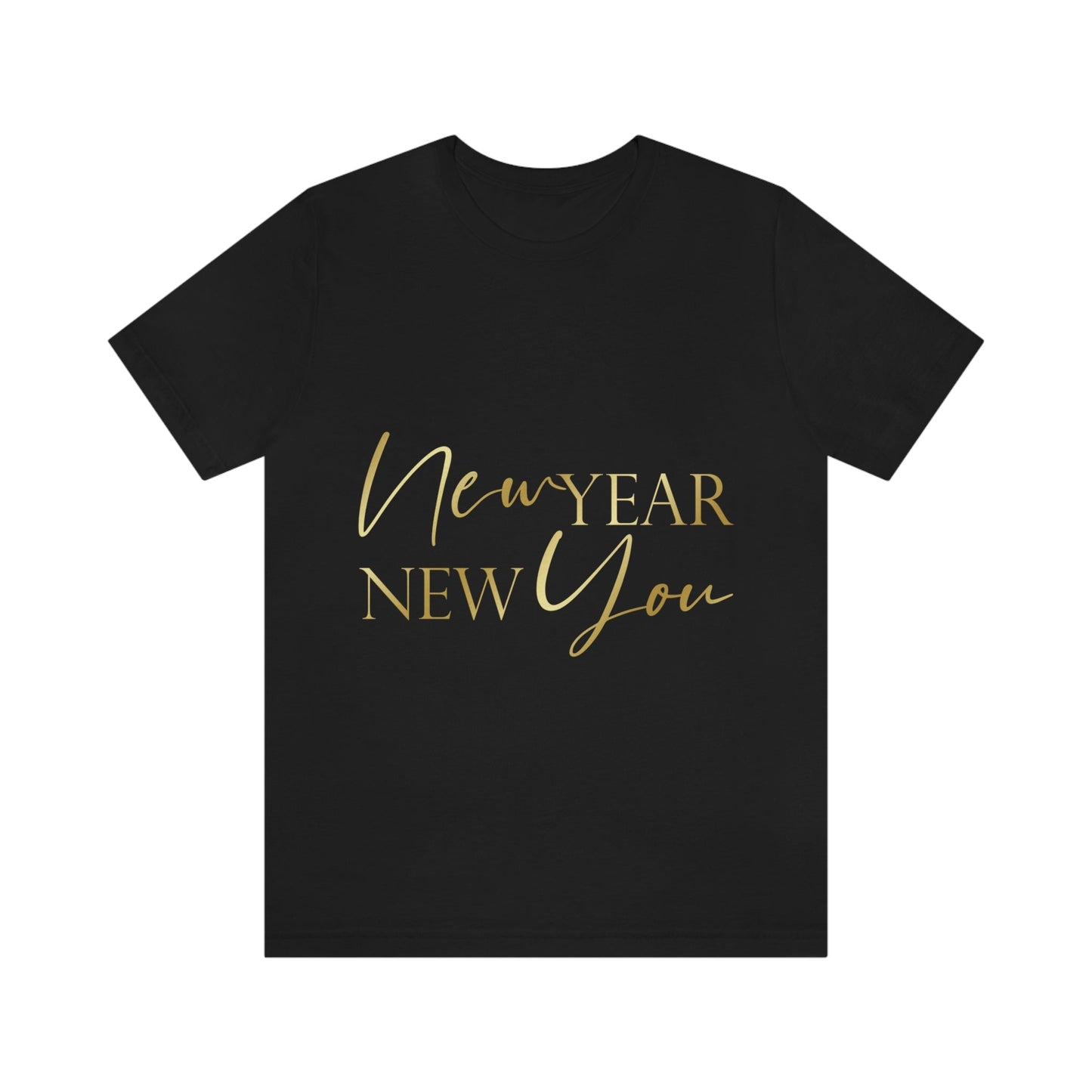 New You Happy New Year Christmas Motivation Unisex Jersey Short Sleeve T-Shirt Ichaku [Perfect Gifts Selection]