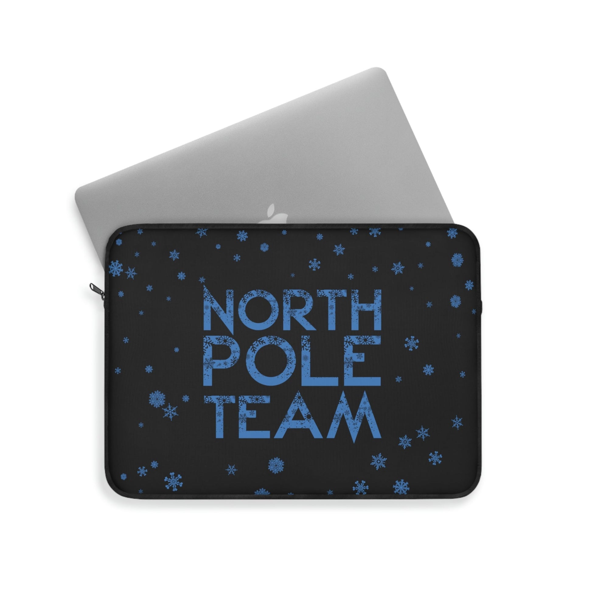 North Pole Team Winter Lovers Snowflake Laptop Sleeve Ichaku [Perfect Gifts Selection]